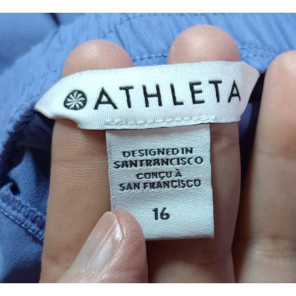 Athleta Pants Ladies 16 Purple Capri Pull On Waist - Picture 5 of 7